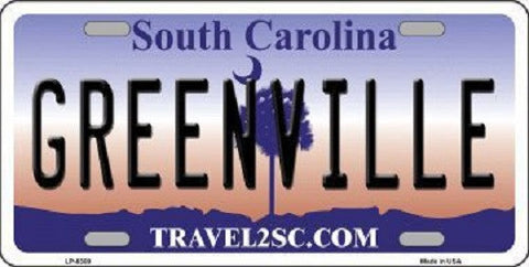Greenville South Carolina Novelty Metal License Plate