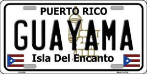 Guayama Puerto Rico Metal Novelty License Plate