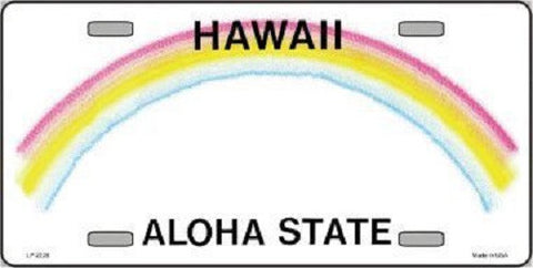 Hawaii Novelty State Background Blank Metal License Plate