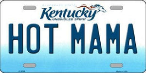 Hot Mama Kentucky Novelty Metal License Plate