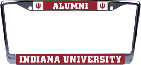 Indiana University Alumni Chrome License Plate Frame