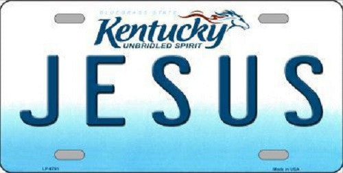 Jesus Kentucky Novelty Metal License Plate
