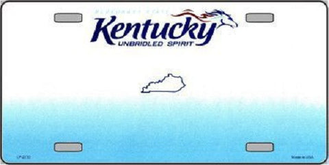 Kentucky Novelty State Background Blank Metal License Plate