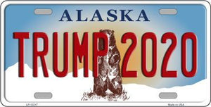 Trump 2020 Alaska Novelty Metal License Plate