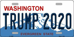Trump 2020 Washington Novelty Metal License Plate