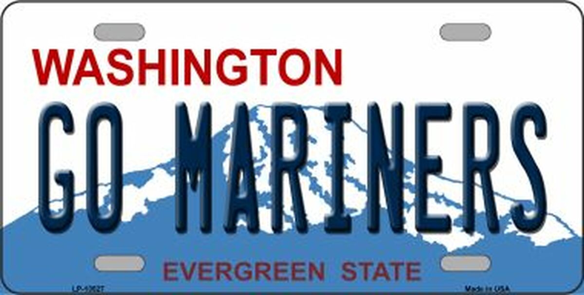 Go Mariners Novelty Metal License Plate