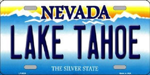 Lake Tahoe Nevada Background Novelty Metal License Plate