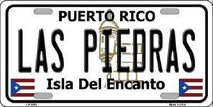 Las Piedras Puerto Rico Metal Novelty License Plate