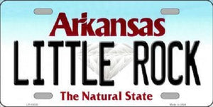 Little Rock Arkansas Background Novelty Metal License Plate