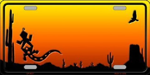Lizard Arizona Blank Scenic Novelty Metal License Plate