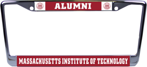 Massachusetts Institute of Technology Alumni Chrome License Plate Frame