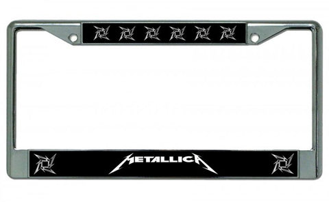Metallica Chrome License Plate Frame