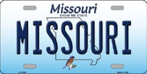 Missouri Background Novelty Metal License Plate