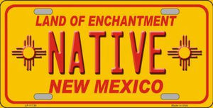 Native New Mexico Yellow Novelty State License Plate