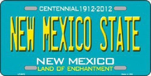 New Mexico State Novelty Metal License Plate