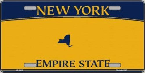 New York State Background Blanks Metal Novelty License Plate