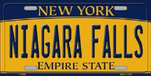 Niagara Falls New York Background Novelty Metal License Plate
