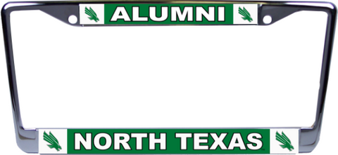 University of North Texas Alumni Chrome License Plate Frame