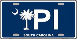 PI South Carolina Metal Novelty License Plate
