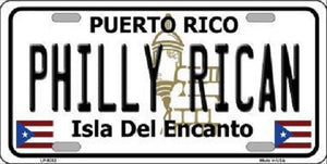 Philly Rican Puerto Rico Metal Novelty License Plate