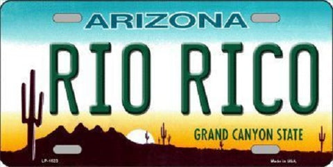 Rio Rico Arizona Metal Novelty License Plate