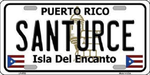 Santurce Puerto Rico Metal Novelty License Plate