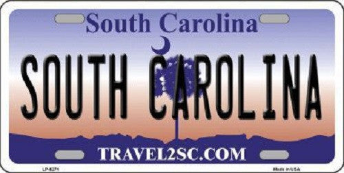 South Carolina Novelty Metal License Plate