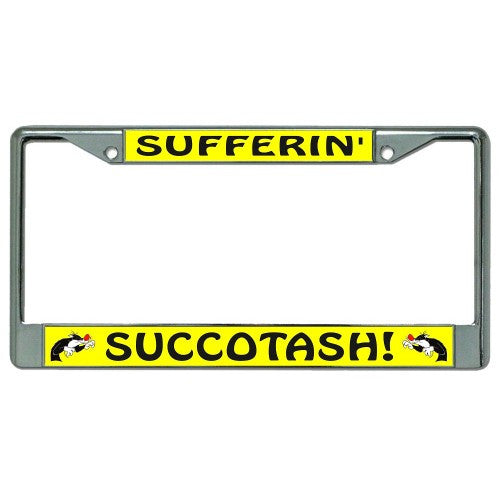 Sufferin Succotash! Sylvester Chrome License Plate Frame