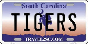 Tigers South Carolina Novelty Metal License Plate