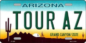 Tour Az Arizona Novelty Metal License Plate