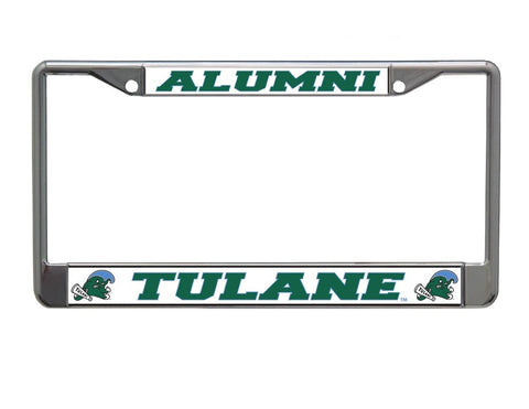 Tulane University Alumni Chrome License Plate Frame