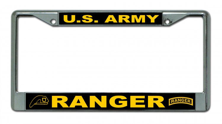 U.S. Army Ranger Chrome License Plate Frame