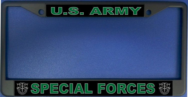 U.S. Army Special Forces Black License Plate Frame