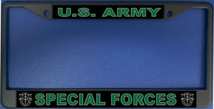 U.S. Army Special Forces Black License Plate Frame