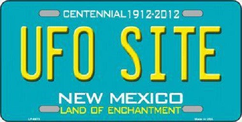 UFO Site New Mexico Novelty Metal License Plate