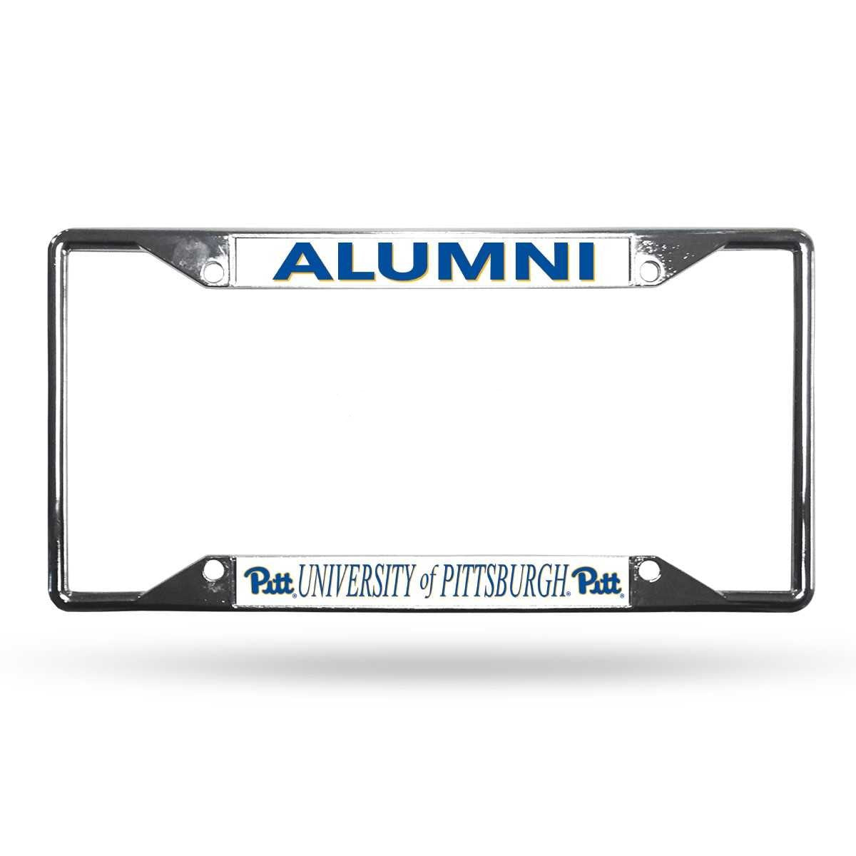 University of Pittsburgh Alumni EZ View Chrome License Plate Frame