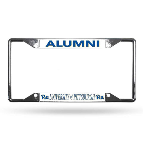 University of Pittsburgh Alumni EZ View Chrome License Plate Frame