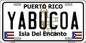 Yabucoa Puerto Rico Metal Novelty License Plate