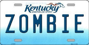 Zombie Kentucky Novelty Metal License Plate
